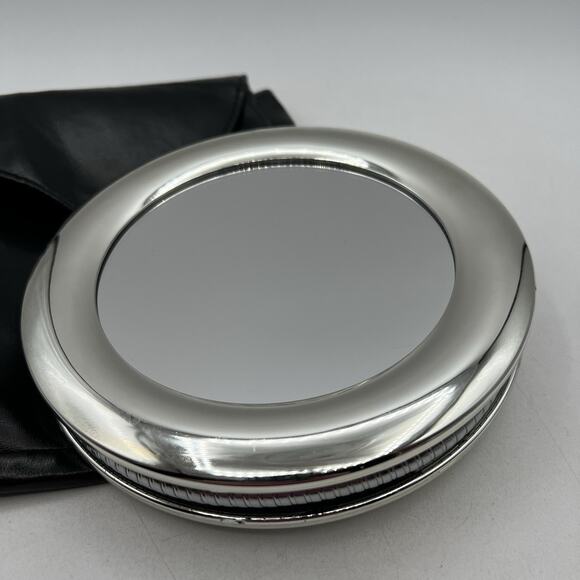 Joy Mangano Handy Hook Mirror 1X 5X Magnification Silver Gooseneck Travel 7" - Picture 3 of 8